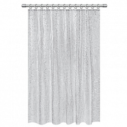 Шторка для ванной EVA, 180х200 см, кольца в комплекте, СЕРАЯ ЛЕДЯНАЯ СВЕЖЕСТЬ, PRIMILA (ПРИМИЛА), 700101