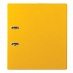 Папка-регистратор BRAUBERG с двухсторонним покрытием из ПВХ, 70 мм, желтая, 222650