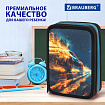 Пенал BRAUBERG, 3 отделения, полиэстер, 21х14 см, "Speed increase", 273539
