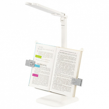Настольная лампа / светильник беспроводная SONNEN PT-202, подставка для книг, USB, LED, 5 Вт, 3 режима, 238780