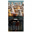 Календарь настенный перекидной 2027 г., BRAUBERG, 12 листов, 28,5х57 см, "Goat calendar", 118417
