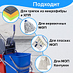 Тележка уборочная BRABIX, 2 съемных ведра 25 л, механический отжим, металлический каркас, 601499