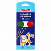 Краски акварельные ПИФАГОР "ЖИРАФ" на коррексе, 12 цветов, медовые, круглые кюветы, 192647