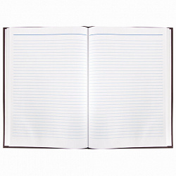 Книга учета 96 л., линия, твердая, бумвинил, блок офсет, А4 200х290 мм, ОФИСМАГ, 130178