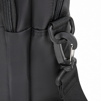 Сумка портфель BRAUBERG PROTECT с отделением для ноутбука 15,6", 2 отделения, черная, 30х40х7 см, 270831