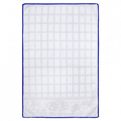 Салфетка из МИКРОФИБРЫ универсальная, 40х60 см, синяя клетка, орнамент, 240 г/м2, BOOMHOUSE (БУМХАУС), 700881