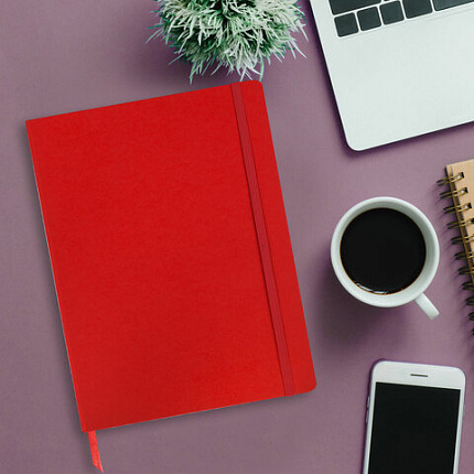 Блокнот-скетчбук БОЛЬШОЙ ФОРМАТ (180х250 мм) В5, BRAUBERG ULTRA, 80 г/м2, 96 л., без линовки, красный, 113066