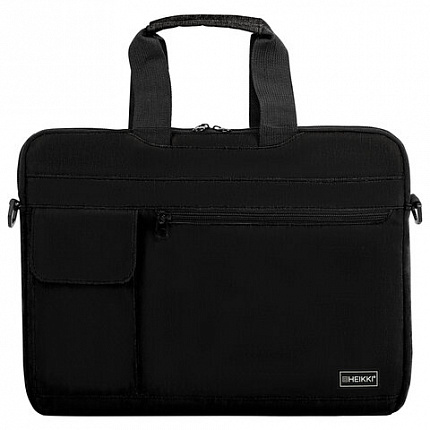 Сумка портфель HEIKKI NOVATION (ХЕЙКИ) с отд. для ноутбука 13-14", черная, 28х38х3 см, 272594