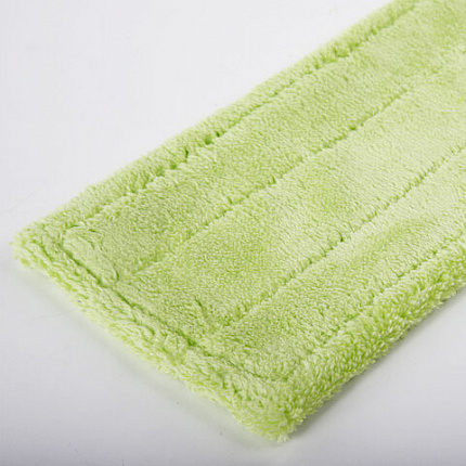 Швабра с флаундером 40 см, черенок 110 см, еврорезьба, насадка МОП микрофибра, индивидуальная упаковка пакет, ЛЮБАША, 606312