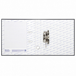 Папка-регистратор BRAUBERG с покрытием из ПВХ, 50 мм, черная (удвоенный срок службы), 220886