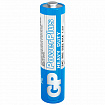 Батарейки КОМПЛЕКТ 4 шт., GP PowerPlus AAA (R03, 24G), солевые, мизинчиковые, в пленке, 24CEBRA-2S4
