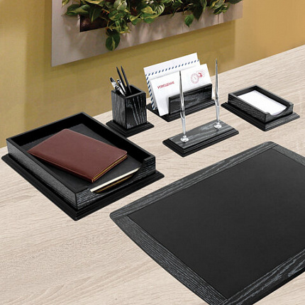 Набор настольный GALANT "Black Hawk" из дерева, 6 предметов, цвет "чёрный дуб", 238167