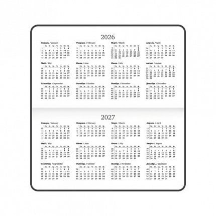 Еженедельник датированный 2026 с резинкой 171х93 мм, BRAUBERG, твердый, УФ-ЛАК, 64 л., "Минимализм", 117350