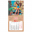 Календарь настенный перекидной 2027 г., BRAUBERG, 12 листов, 28,5х57 см, "Pin up", 118421