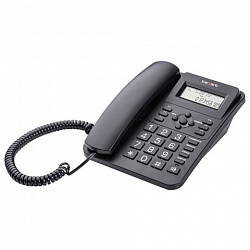 Телефон TEXET TX-264, АОН, спикерфон, тональный / импульсный режим, часы / будильник, SOS, повтор, черный, 127218