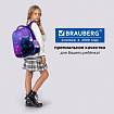 Ранец BRAUBERG PREMIUM, 2 отделения, с брелоком, "Аниме-кот", 38х29х16 см, 272017