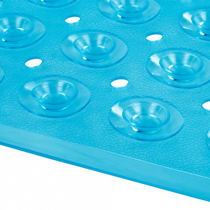 Коврик для ванны/душевой противоскользящий 54х54 см, "Полусферы", прозрачный, ПВХ, PRIMILA (ПРИМИЛА), 700369