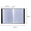 Папка 10 вкладышей BRAUBERG стандарт, черная, 0,6 мм, 221592