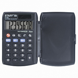Калькулятор карманный STAFF STF-883 (95х62 мм), 8 разрядов, двойное питание, 250196
