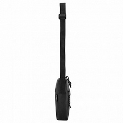 Сумка на плечо HEIKKI COMPACT (ХЕЙКИ), два кармана, черная, 19х14х5 см, 272631