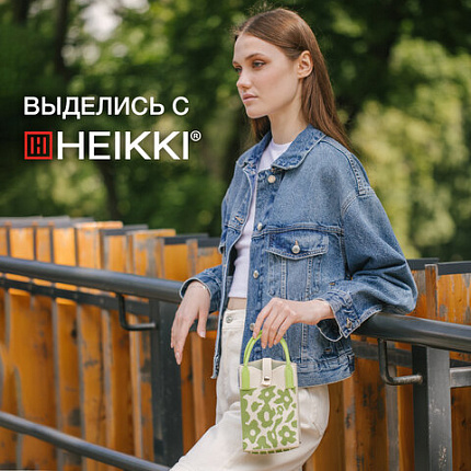 Сумочка-органайзер повседневная HEIKKI KNIT (ХЕЙКИ) кросс боди, вязаная, 17х12х5 см, "Flowers", 273797