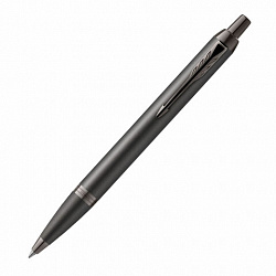 Ручка шариковая PARKER "IM Professionals Monochrome Titanium", корпус темно-серый, сталь, синяя, 2172961