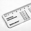 Линейка пластиковая 20 см, BRAUBERG, справочная, таблица умножения, 210832