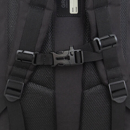 Рюкзак GRIZZLY школьный, анатомическая спинка, 2 отделения, для мальчиков, "BLACK STRIPES", 42х31х22 см, RU-532-1/2