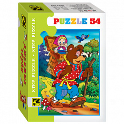 Пазл картонный 54 элемента, Любимые герои, АССОРТИ, поле 18х13 см, STEP PUZZLE