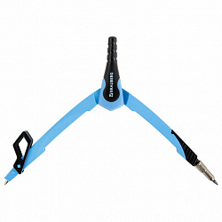 Циркуль с защитным колпачком BRAUBERG "ULTRA", 135 мм, аквамариновый, блистер, 210818