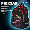 Рюкзак BRAUBERG FAVOUR, 2 отделения, 3 кармана, "Moon car", 40х29х15 см, 273123