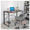 Стол на металлокаркасе BRABIX "LOFT CD-002", 1000х500х750 мм, складной, цвет морёный дуб, 641212