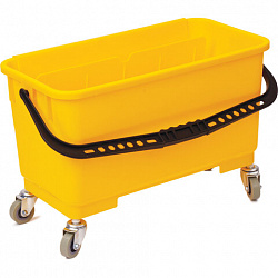 Ведро-тележка на колесах для уборки 24 л, отжим для окномоек и PVA швабр, LAIMA PROFESSIONAL, 606662