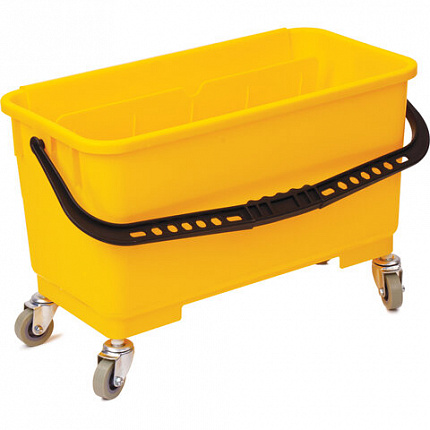 Ведро-тележка на колесах для уборки 24 л, отжим для окномоек и PVA швабр, LAIMA PROFESSIONAL, 606662