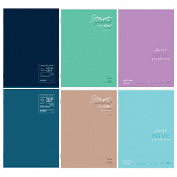 Тетрадь А4 80 л. STAFF "College" скоба, клетка, офсет №2 ЭКОНОМ, обложка картон, ОДНОТОННЫЙ МИКС, 405616