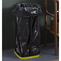 Мешки строительные для мусора 240л, черные, в рулоне 10шт, ПВД, 28мкм, YORK, 902230