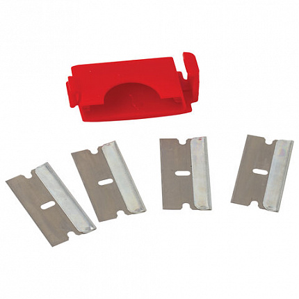 Скребок для любых поверхностей (стеклокерамика, стекло, плитка) BRAUBERG "SUPER", 5 лезвий, 606761