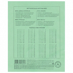 Тетрадь ЗЕЛЁНАЯ обложка 24 л., клетка с полями, офсет, "HATBER", 012352, 24Т5B1_05112