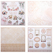 Бумага для скрапбукинга 30х30 см "Свадебный", двусторонняя, 12 листов, 180 г/м2, ОСТРОВ СОКРОВИЩ, 665435