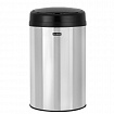 Ведро для мусора СЕНСОРНОЕ 30 л, нержавеющая сталь, черная матовая крышка, питание от 4-х батареек AA (не входят в комплект), LAIMA, 609328