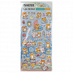 Наклейки гелевые "Зверята", 17,5х9 см, ассорти 6 видов, FUNSTER (ФАНСТЕР), 666080