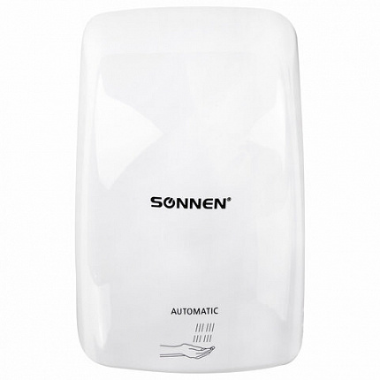 Сушилка ВЫСОКОСКОРОСТНАЯ для рук SONNEN HD-FL-2009, 1200 Вт, пластиковый корпус, белая, 607959