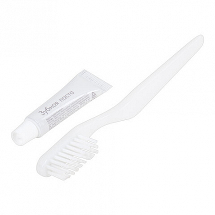 Зубной набор КОМПЛЕКТ 200 шт., HOTEL (зубная щётка + зубная паста 5 г), картон, 4634