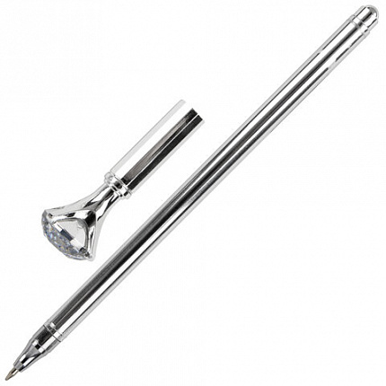 Ручка фигурная шариковая ЮНЛАНДИЯ "Кристалл", корпус ассорти, СИНЯЯ, пишущий узел 0,7 мм, 143788