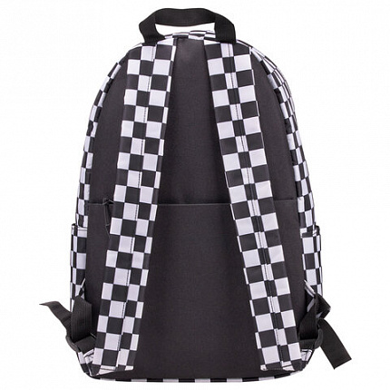 Рюкзак BRAUBERG POSITIVE универсальный, карман-антивор, "Black and White", 42х28х14 см, 270777