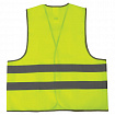 Жилет сигнальный, 2 светоотражающие полосы, ЛИМОННЫЙ, XXL (56-58), ГРАНДМАСТЕР, 610841
