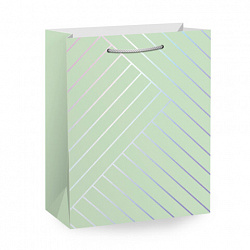 Пакет подарочный (1 штука) 18х10х23 см (M), "Leather Bag", ассорти, с тиснением, ЗОЛОТАЯ СКАЗКА, 700811