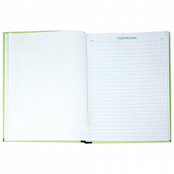 Книга учета 128 л., клетка, твердая, картон, блок офсет, нумерация, А4 205х287 мм, STAFF, 130062