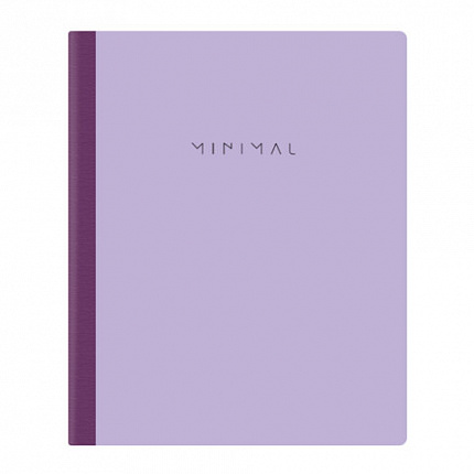 Тетрадь А5 96л. BRAUBERG на сшивке с корешком, клетка, обложка картон, Minimal, 405287