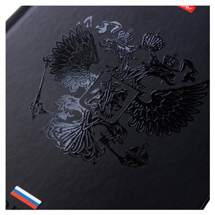 Блокнот А5 167х216 мм, 80 л., твёрдый, клетка, матовая ламинация, лак, блок 5 цв., HATBER, "Россия", 085282, 80ББ5лолВ130989